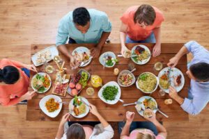 Family Eating Dinner